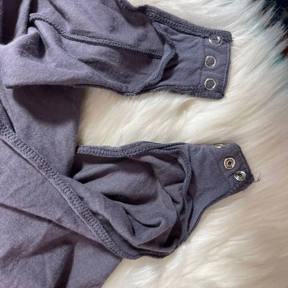 Intimately Free‎ People Easy Peasy Grey Bodysuit